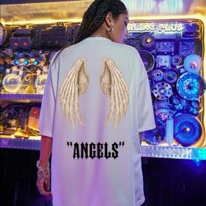 White Oversized Graphic Tee